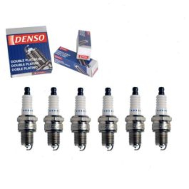 6 pc DENSO Double Platinum Spark Plugs for 1963 GMC PB1000 Series 3.8L L6