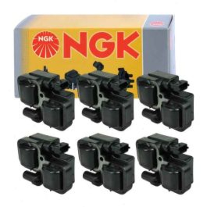 6 pc NGK Ignition Coils for 2001-2005 Mercedes-Benz C320 3.2L V6