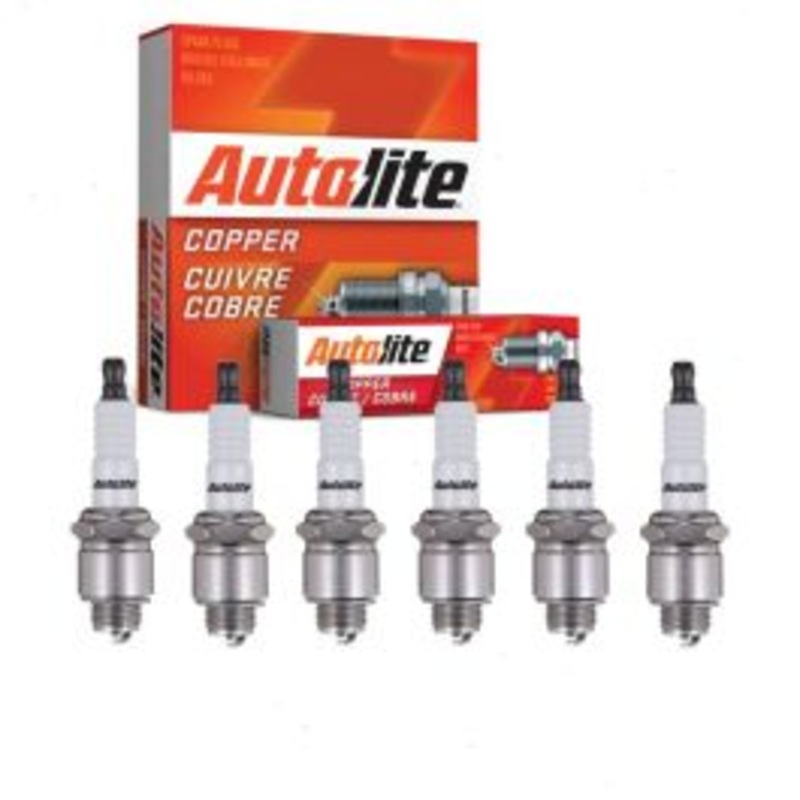 6 pc Autolite Copper Core Spark Plugs for 1966-1967 Jeep J-100 3.8L L6