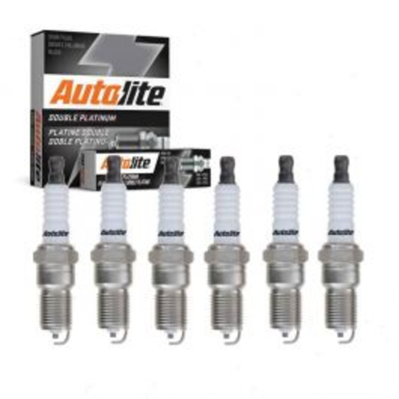 6 pc Autolite Double Platinum Spark Plug for 1986-1997 Ford Aerostar 2.8L