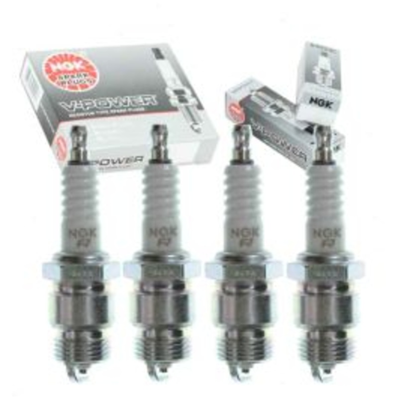 4 pc NGK V-Power Spark Plugs for 1971-1974 Ford Pinto 2.0L L4