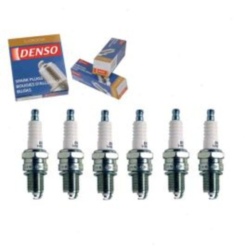 6 pc DENSO Standard U-Groove Spark Plugs for 1964-1970 Dodge A100 Truck 2.8L 3.7L L6