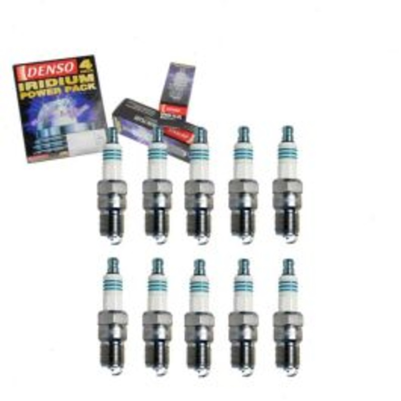 10 pc DENSO Iridium Power Spark Plugs for 1997 Ford E-350 Econoline 6.8L V10