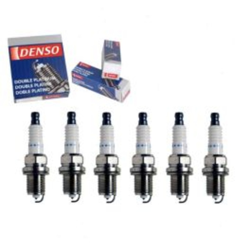 6 pc DENSO Double Platinum Spark Plugs for 2009 Audi A4 Quattro 3.2L V6