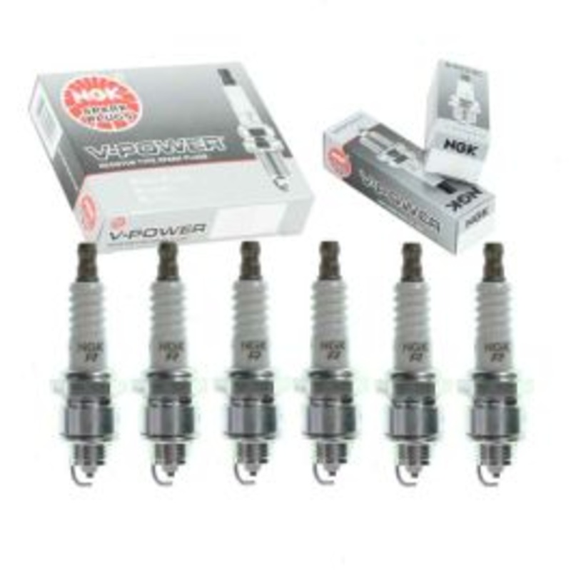 6 pc NGK V-Power Spark Plugs for 1976 Buick LeSabre 3.8L V6
