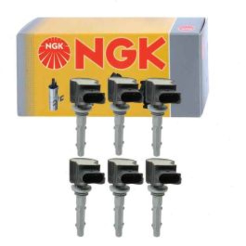 6 pc NGK Ignition Coils for 2010-2012 Mercedes-Benz C250 2.5L V6