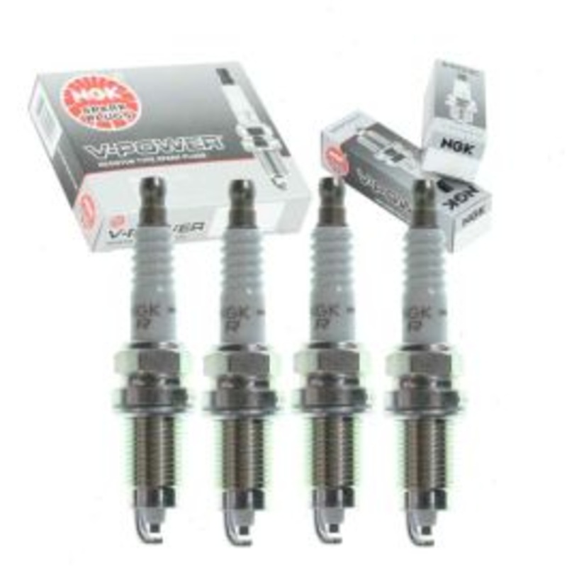 4 pc NGK V-Power Spark Plugs for 1996-1998 Dodge Dakota 2.5L L4