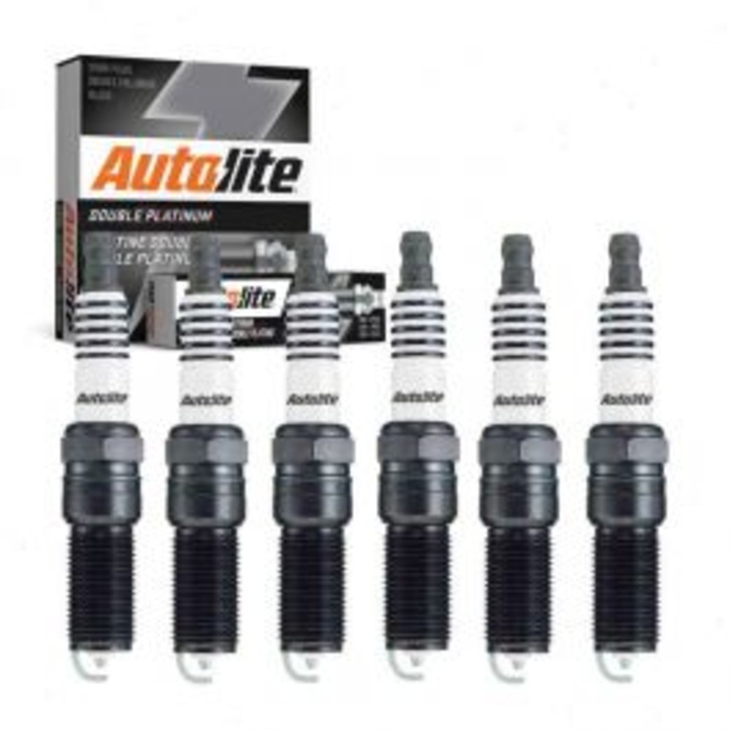 6 pc Autolite Double Platinum Spark Plug for 2004-2015 Cadillac CTS 2.8L