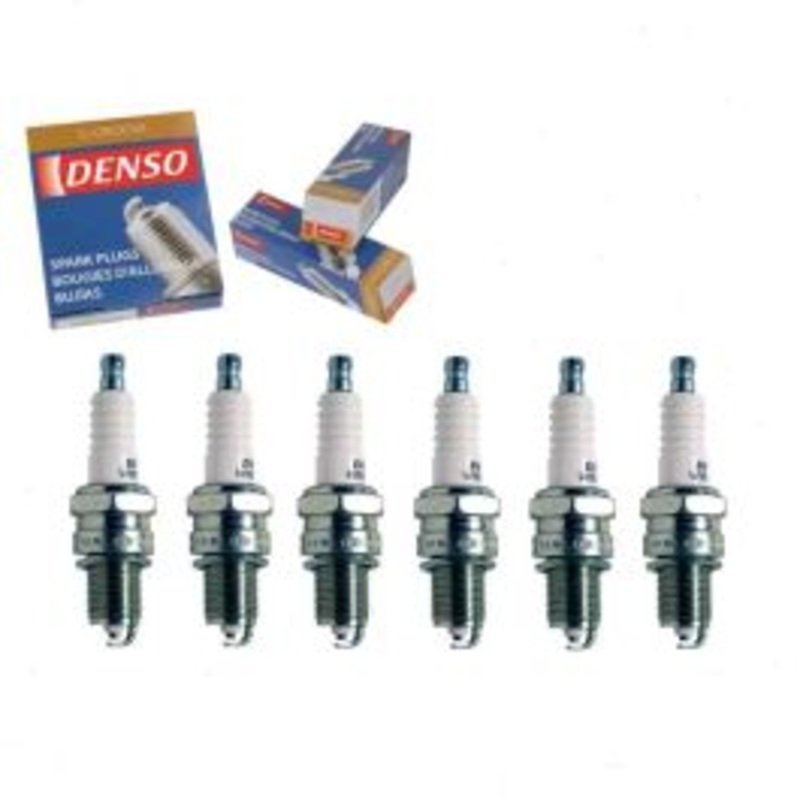 6 pc DENSO Standard U-Groove Spark Plugs for 1967-1969 Dodge A108 Van 3.7L L6
