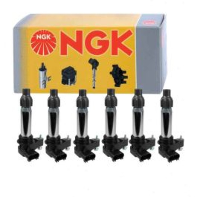 6 pc NGK Ignition Coils for 2007-2016 Cadillac SRX 2.8L 3.0L 3.6L V6