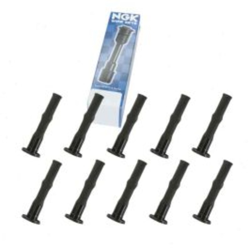 10 pc NGK Ignition Coil Boots for 2005-2008 Ford F-350 Super Duty 6.8L V10