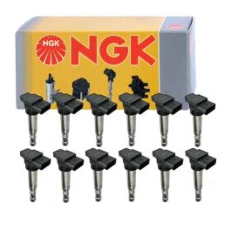 12 pc NGK Ignition Coils for 2005-2009 Audi A8 Quattro 6.0L W12