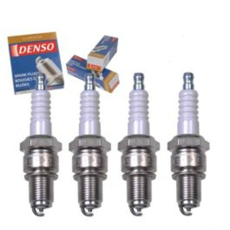4 pc DENSO Standard U-Groove Spark Plugs for 1988 Audi 90 2.0L L4