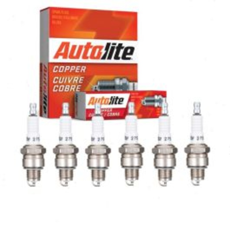 6 pc Autolite Copper Core Spark Plugs for 1955-1963 AC Aceca 2.0L 2.6L L6