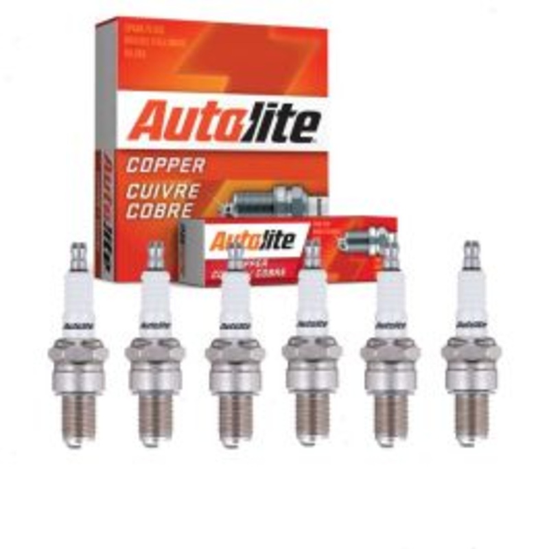 6 pc Autolite Copper Core Spark Plugs for 1967-1969 GMC C15 C1500 Suburban 4.8L 5.7L L6 V6