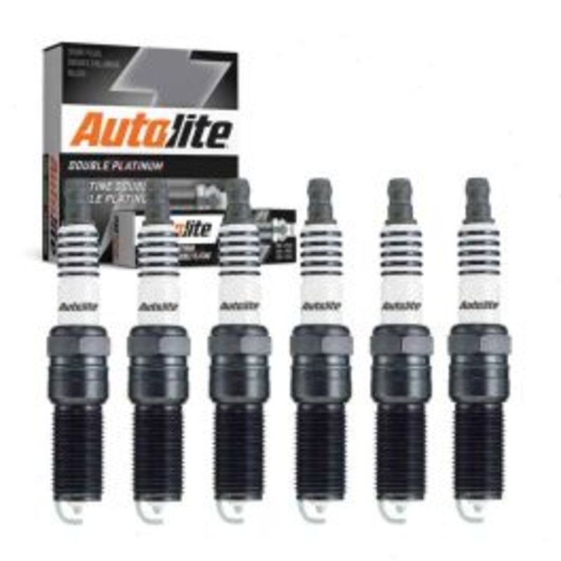 6 pc Autolite Double Platinum Spark Plug for 2009-2019 Chevrolet Traverse