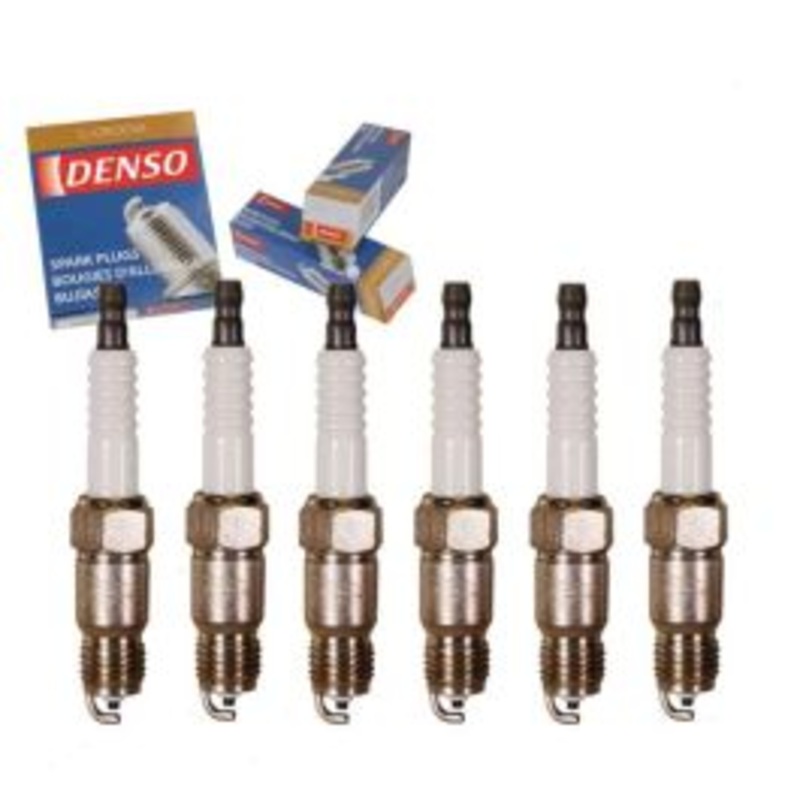 6 pc DENSO Standard U-Groove Spark Plugs for 1990-1995 GMC P3500 4.3L V6