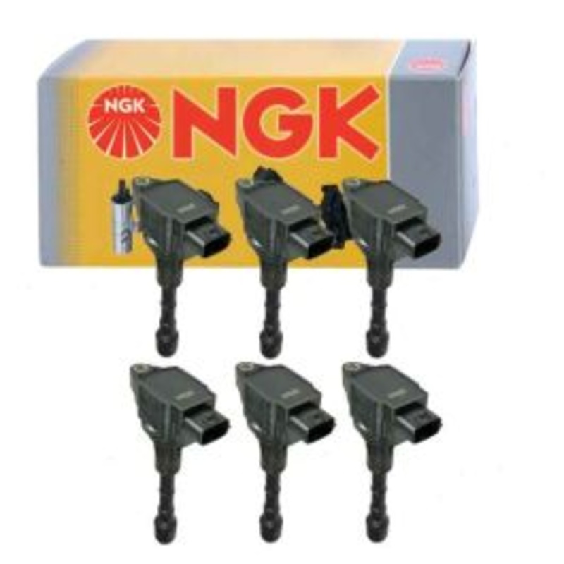 6 pc NGK Ignition Coils for 2014-2015 Infiniti Q50 3.7L V6