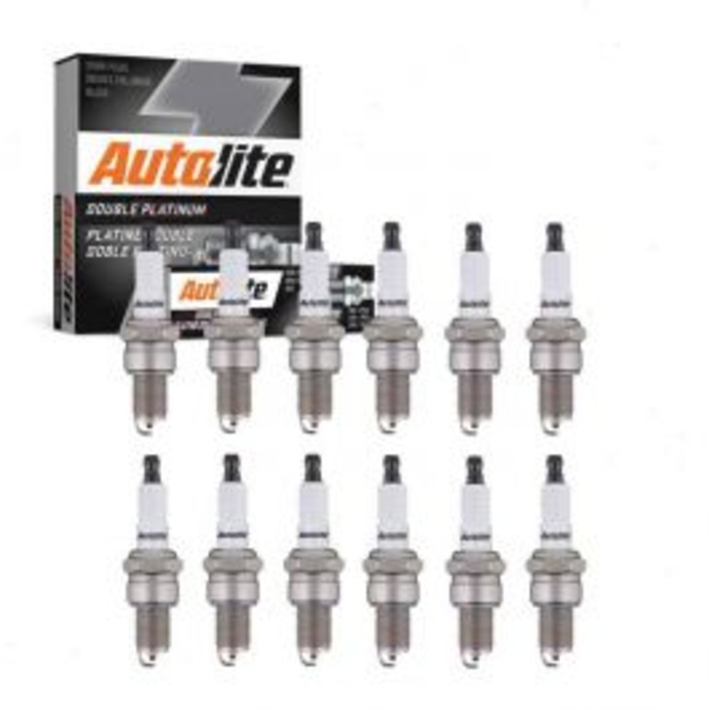 12 pc Autolite Double Platinum Spark Plug for 1964-1967 Lamborghini 350GT