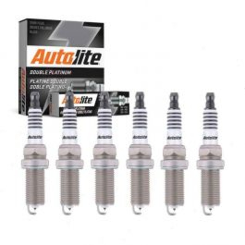 6 pc Autolite Double Platinum Spark Plug for 2010-2013 BMW 128i 3.0L L6