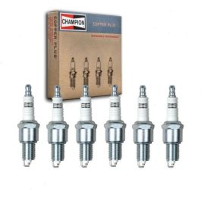 6 pc Champion Copper Plus Spark Plugs for 1960-1964 Plymouth Savoy 3.7L L6