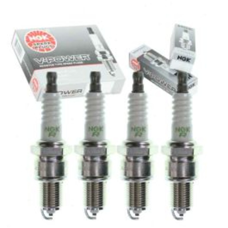 4 pc NGK V-Power Spark Plugs for 1980 Subaru GLF 1.8L H4