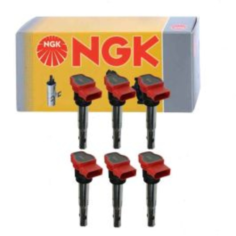 6 pc NGK Ignition Coils for 2011-2018 Audi Q7 3.0L V6