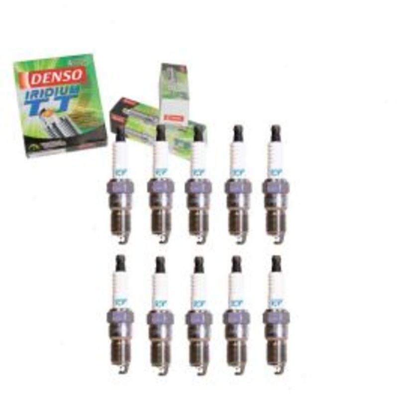 10 pc DENSO Iridium TT Spark Plugs for 1998 Ford E-350 Econoline 6.8L V10