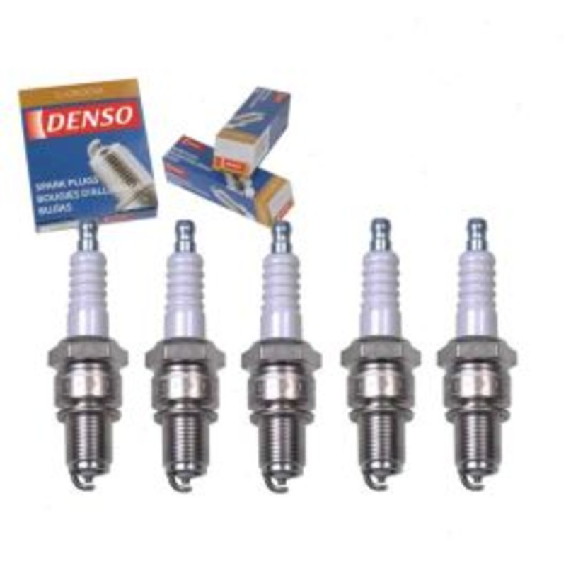 5 pc DENSO Standard U-Groove Spark Plugs for 1986-1987 Audi 4000 Quattro 2.2L L5