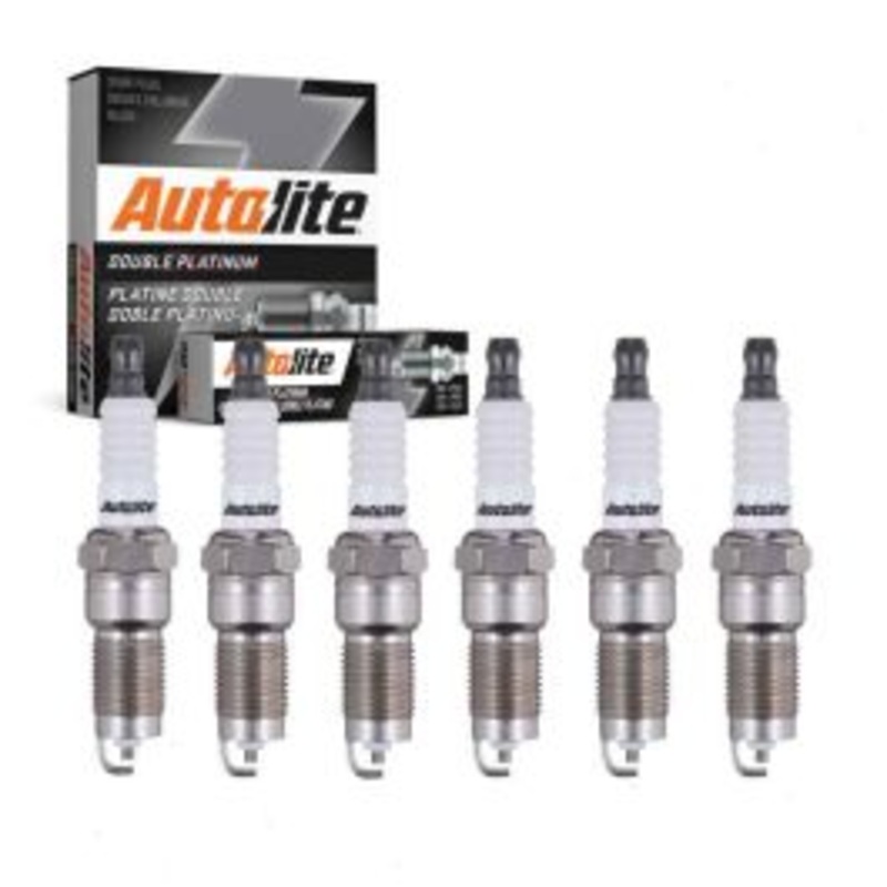 6 pc Autolite Double Platinum Spark Plug for 1984-1986 Ford LTD 3.8L V6