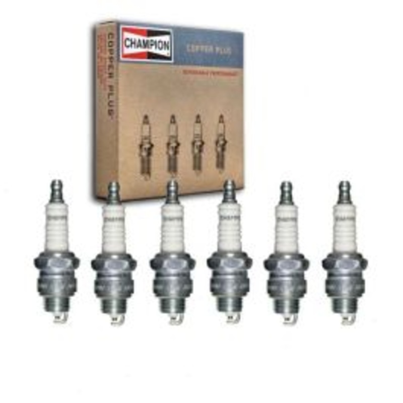 6 pc Champion Copper Plus Spark Plugs for 1966-1967 Jeep Universal 3.7L V6