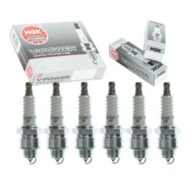 6 pc NGK V-Power Spark Plugs for 1966-1970 Jeep DJ5 3.7L V6