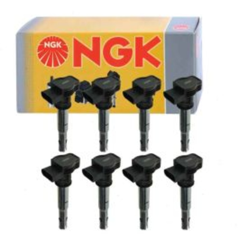 8 pc NGK Ignition Coils for 2008-2009 Volkswagen Touareg 4.2L V8