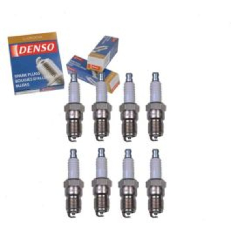 8 pc DENSO Standard U-Groove Spark Plugs for 2002 Lincoln Blackwood 5.4L V8