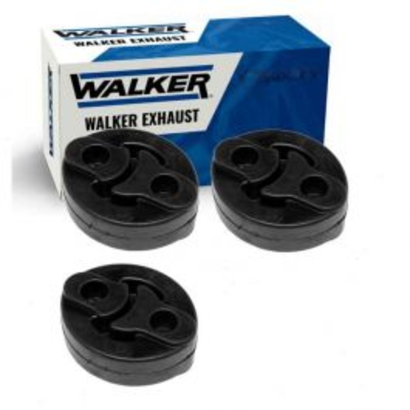 3 pc Walker Muffler Assm Exhaust System Insulators for 2006-2007 Subaru Impreza 2.5L H4