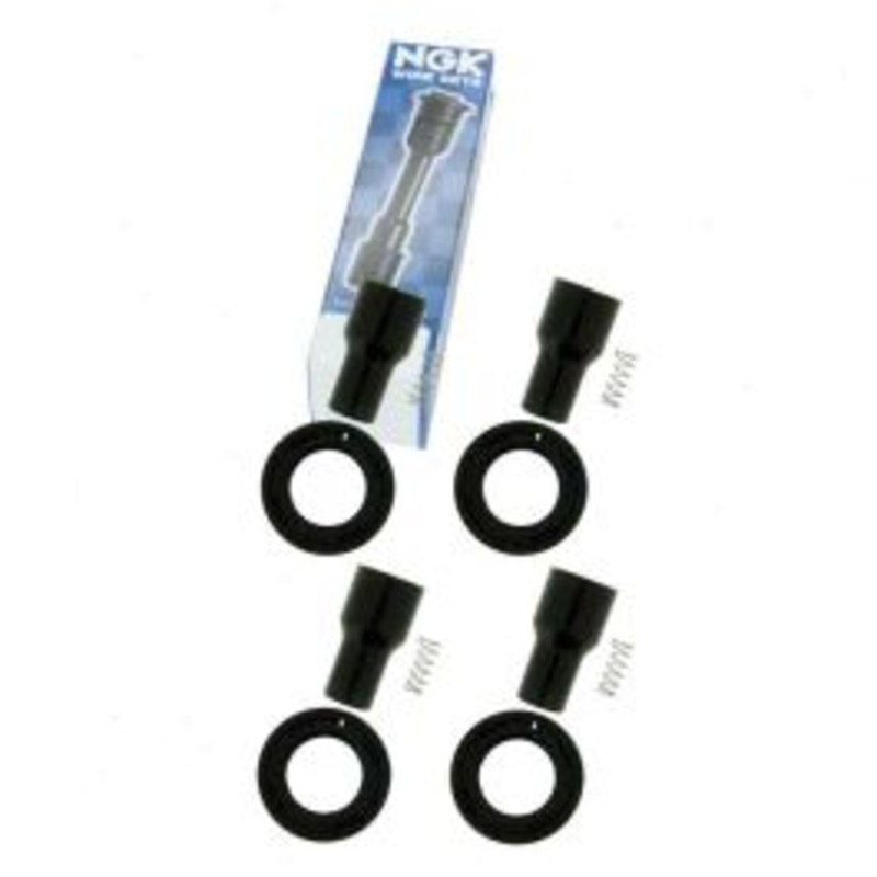 4 pc NGK Ignition Coil Boots for 2010 Toyota 4Runner 2.7L L4