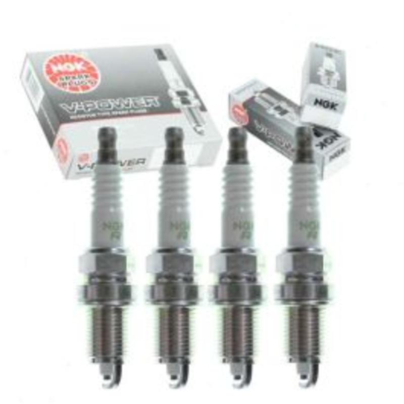 4 pc NGK V-Power Spark Plugs for 1984-1986 Jeep CJ7 2.5L L4