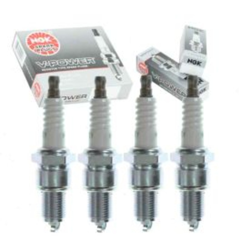 4 pc NGK V-Power Spark Plugs for 1985-1987 Mitsubishi Galant 2.4L L4