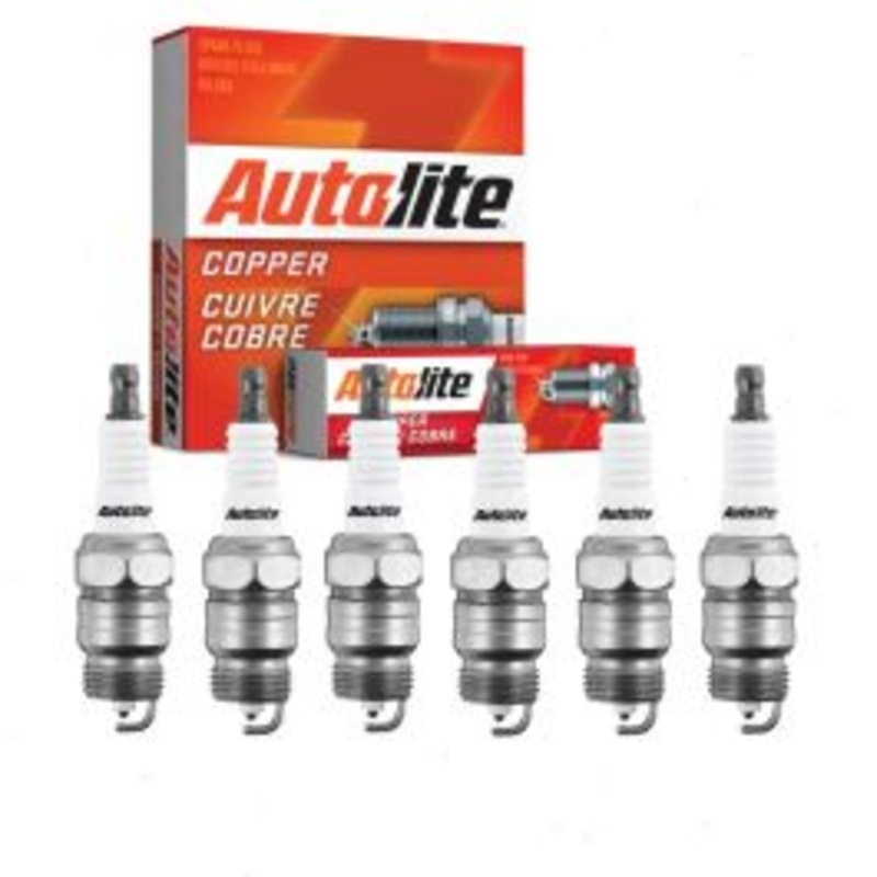 6 pc Autolite Copper Core Spark Plugs for 1955-1960 Ford Sunliner 3.6L L6