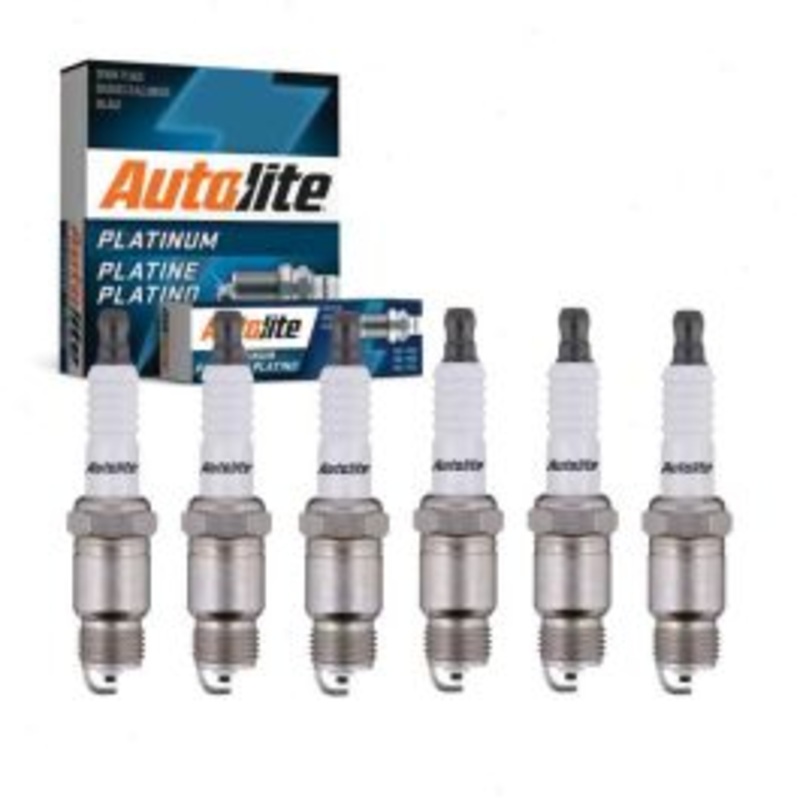 6 pc Autolite Platinum Spark Plug for 1989-1995 GMC C1500 4.3L V6