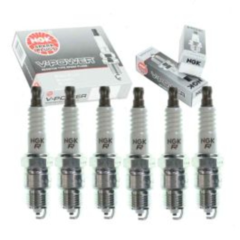 6 pc NGK V-Power Spark Plugs for 1971 GMC C35 C3500 Pickup 4.1L L6