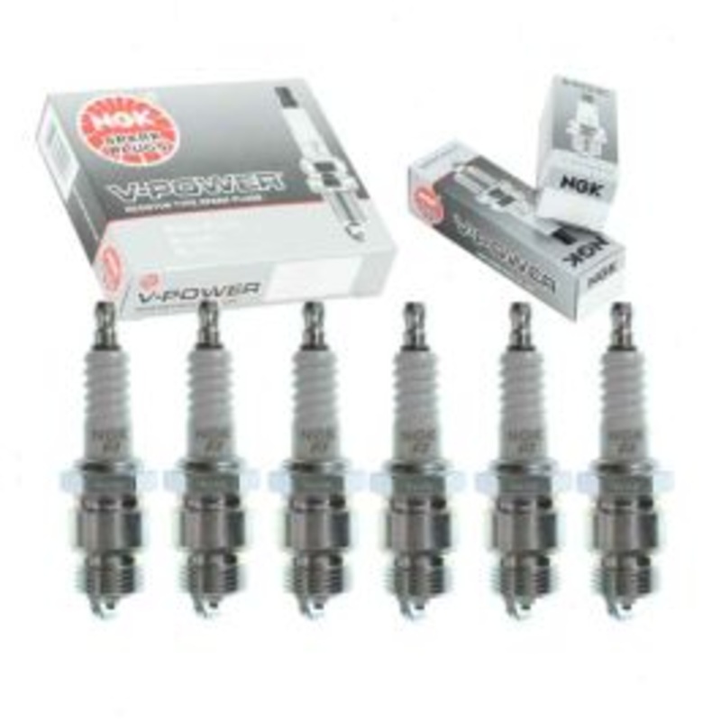 6 pc NGK V-Power Spark Plugs for 1983 Ford LTD 3.3L L6