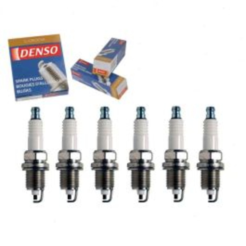 6 pc DENSO Standard U-Groove Spark Plugs for 1987-2006 Jeep Wrangler 4.0L 4.2L L6
