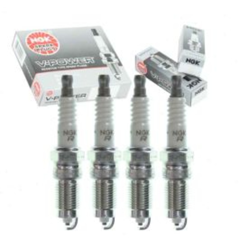 4 pc NGK V-Power Spark Plugs for 1983-1990 Ford Escort 1.6L 1.9L L4