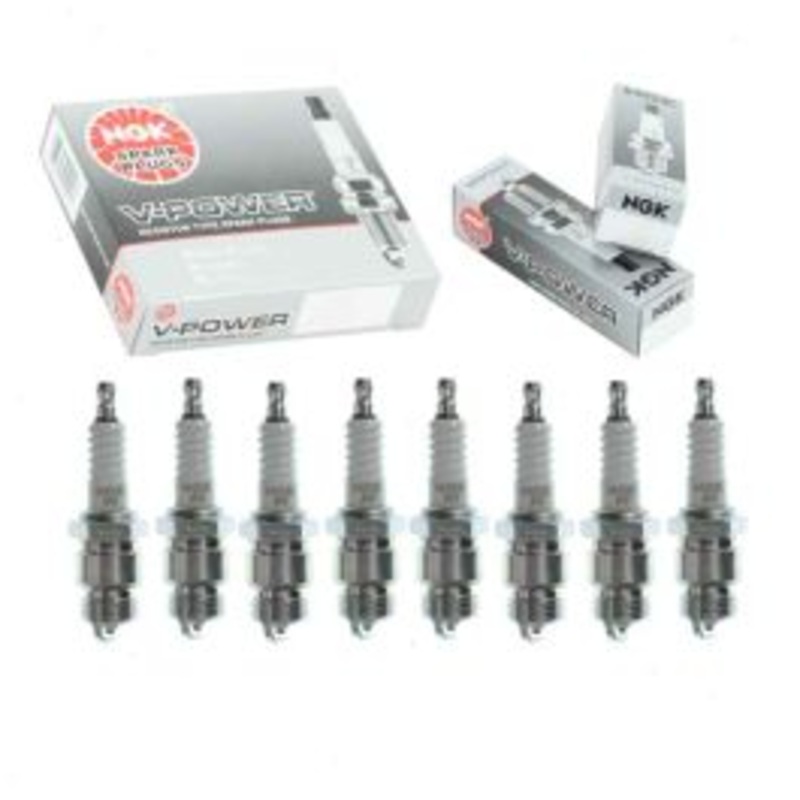 8 pc NGK V-Power Spark Plugs for 1975-1977 Ford F-500 5.9L 6.4L V8