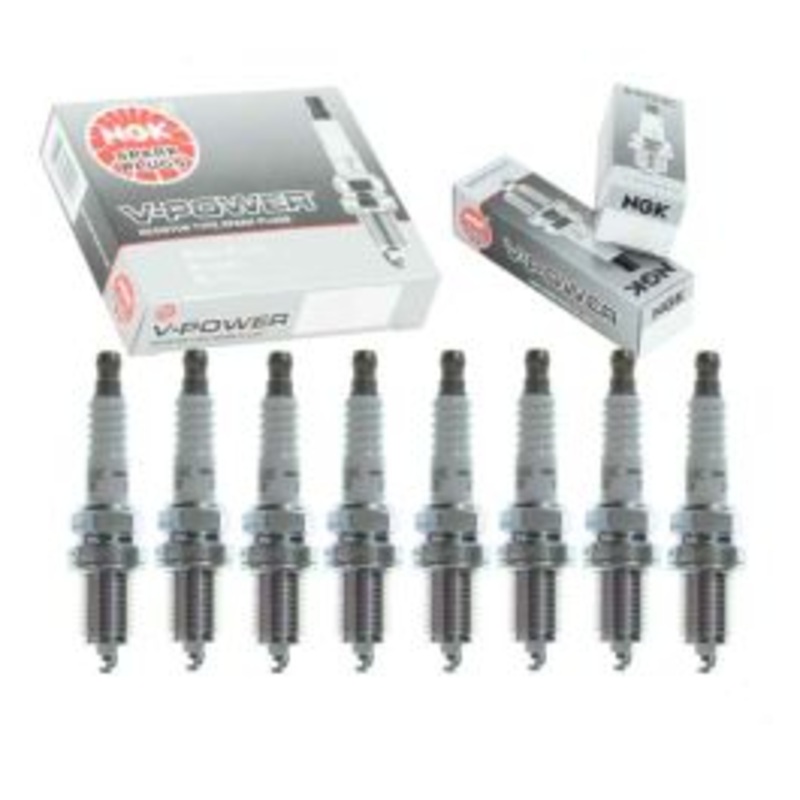 8 pc NGK V-Power Spark Plugs for 1986 Pontiac Parisienne 5.0L V8