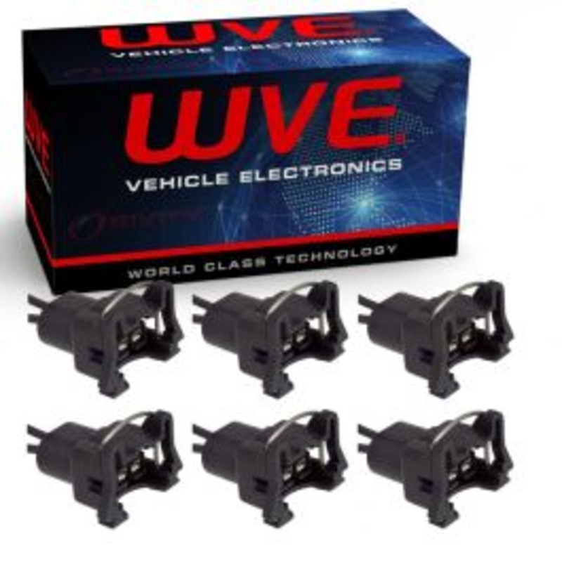 6 pc Wells WVE Fuel Injector Connectors for 2008-2013 BMW 128i 3.0L L6