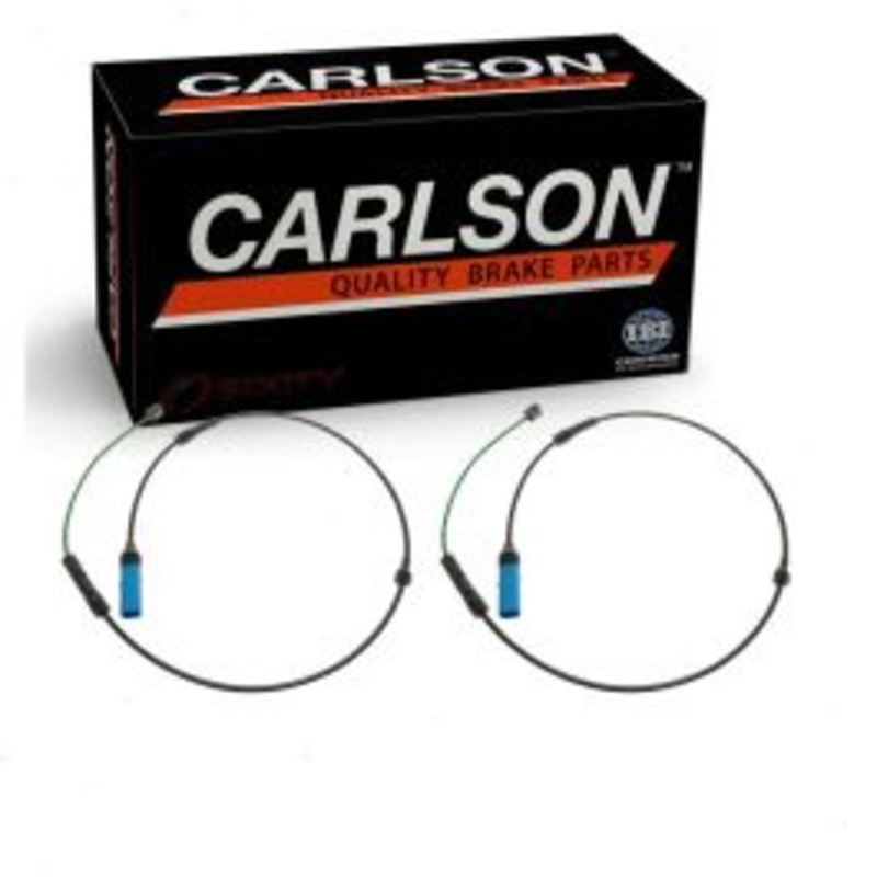 2 pc Carlson Front Disc Brake Pad Wear Sensors for 2017-2019 BMW 740e xDrive