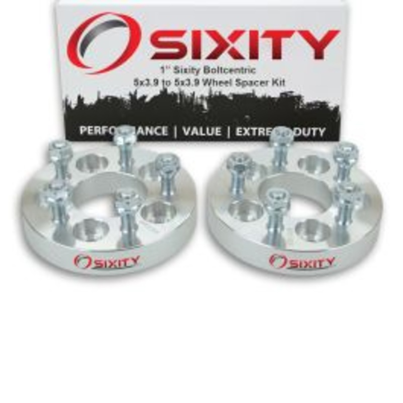 Sixity 2 pc 1" Inch Thick 5x3.9 Wheel Spacers M12x1.5mm 1.25in Studs Lugs