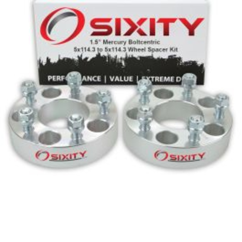 Sixity 2 pc 1.5" Thick Wheel Spacers - Mercury Comet Cougar - 5x114.3mm